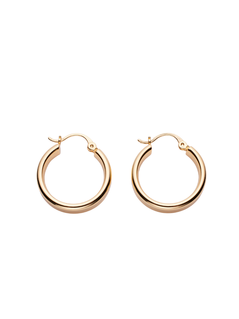 18k gold plated - minimal hoops earrings Dasha