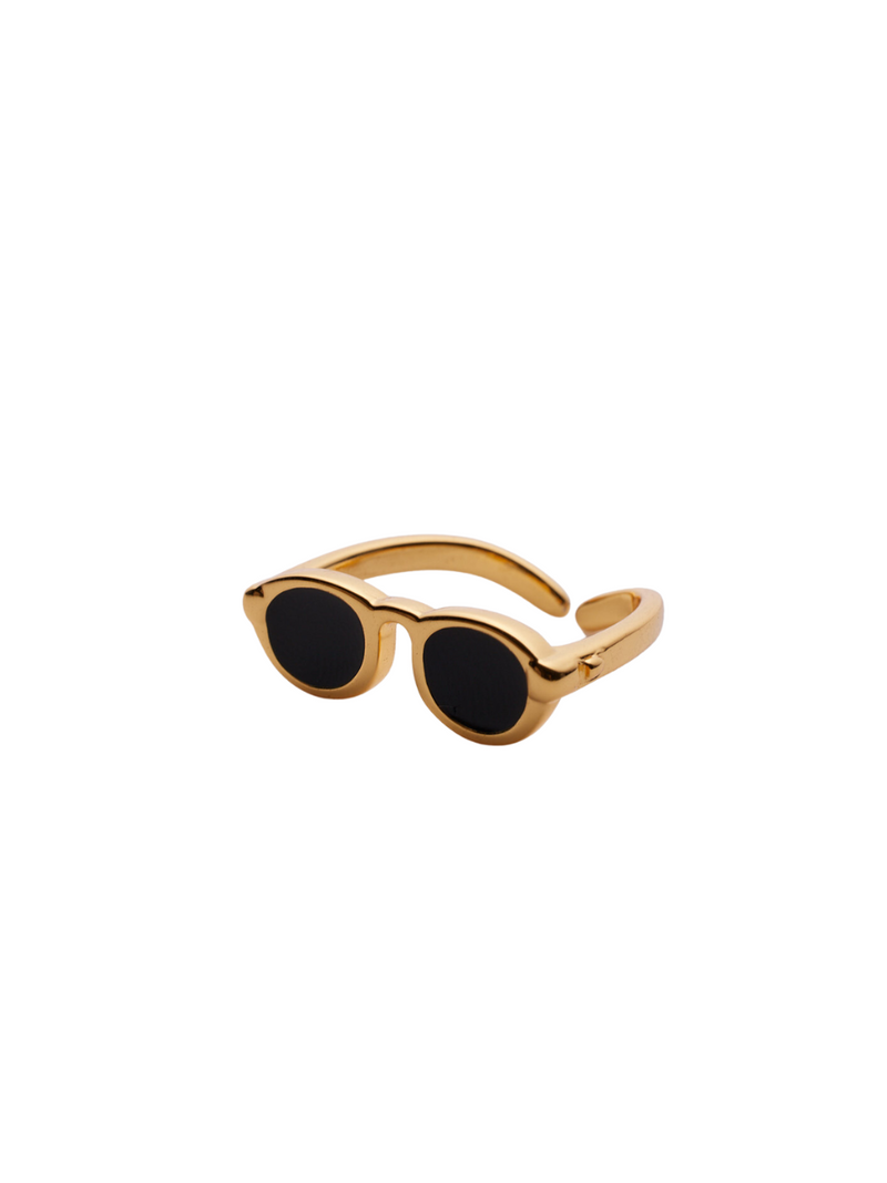 18k gold plated - sunglass open ring Aja