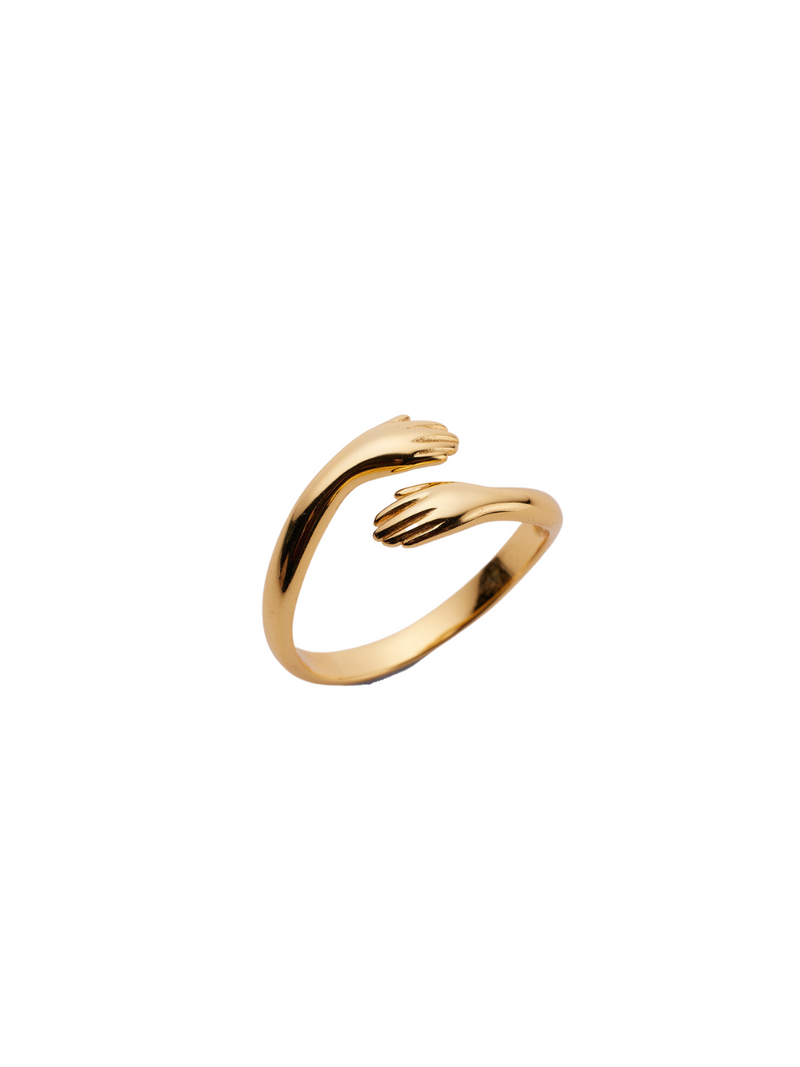 18k gold plated - hug open ring adjustable Etta