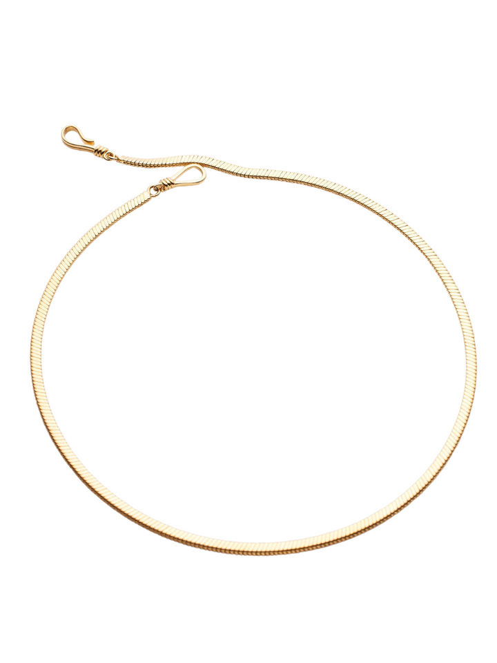 18k gold plated - thick snake chain necklace