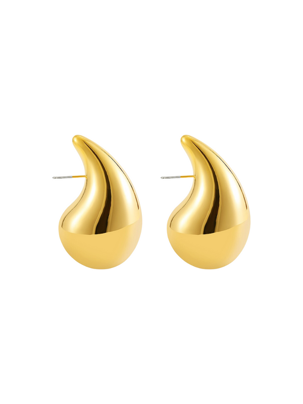 18k gold plated - rain drops bubble earrings Clarissa