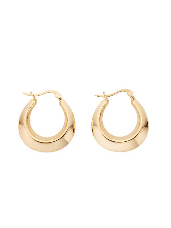 18k gold plated - hoop earrings Juno