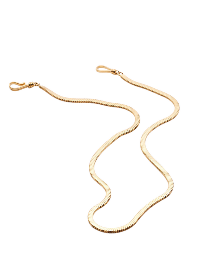 18k gold plated - thick snake chain necklace