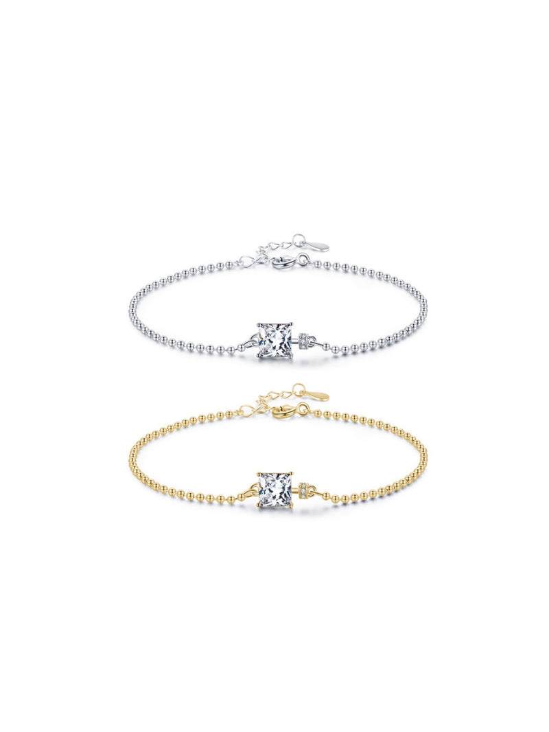 s925 sterling silver - classic zirconia bracelet