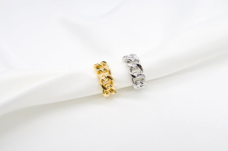 18k gold plated - twist open ring