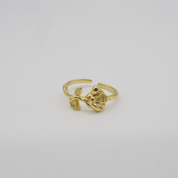 s925 sterling silver ring Rose 18k gold plated