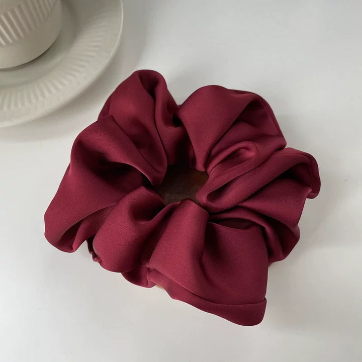 summer collection satin hair scrunchie