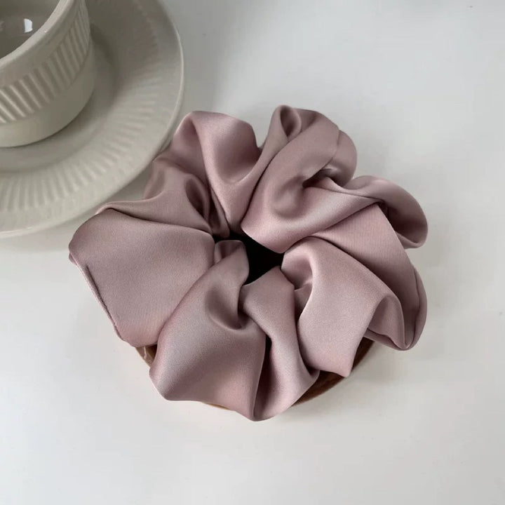 summer collection satin hair scrunchie