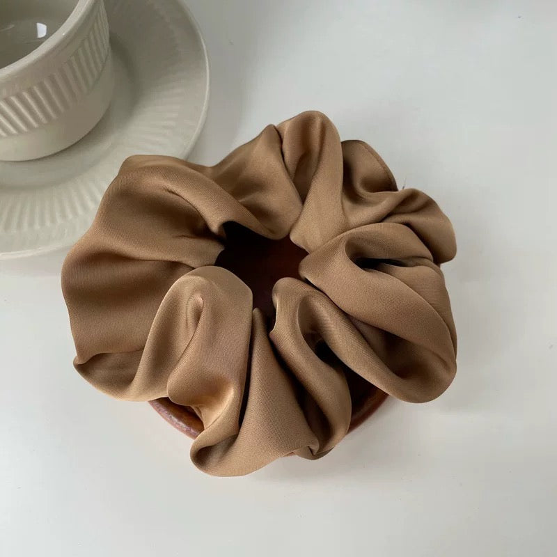 summer collection satin hair scrunchie