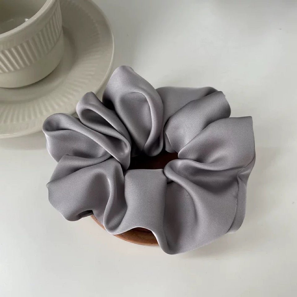 summer collection satin hair scrunchie