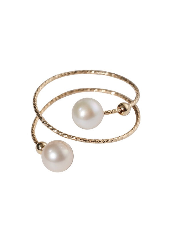 14k gold filled freshwater pearl ring