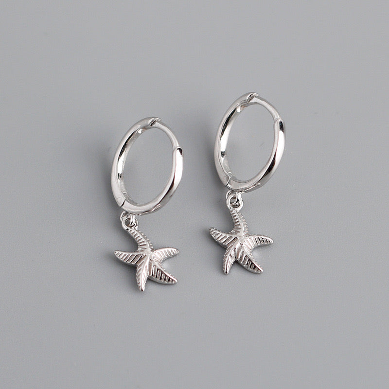 s925 Silber Ohrringe The Starfish