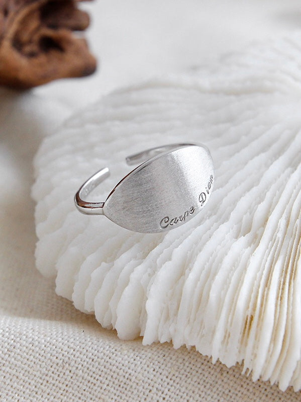 s925 sterling silver - Carpe diem ring