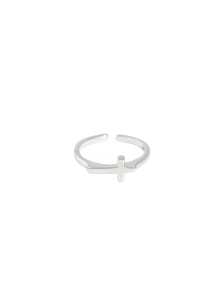 s925 sterling silver - Jane the cross ring