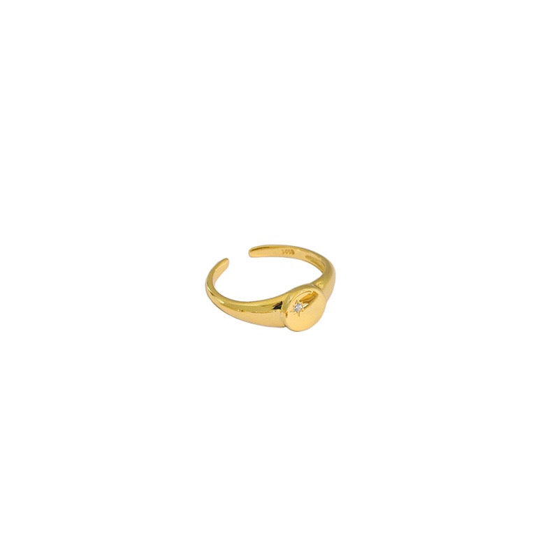 s925 sterling silver ring Lilith 18k gold plated