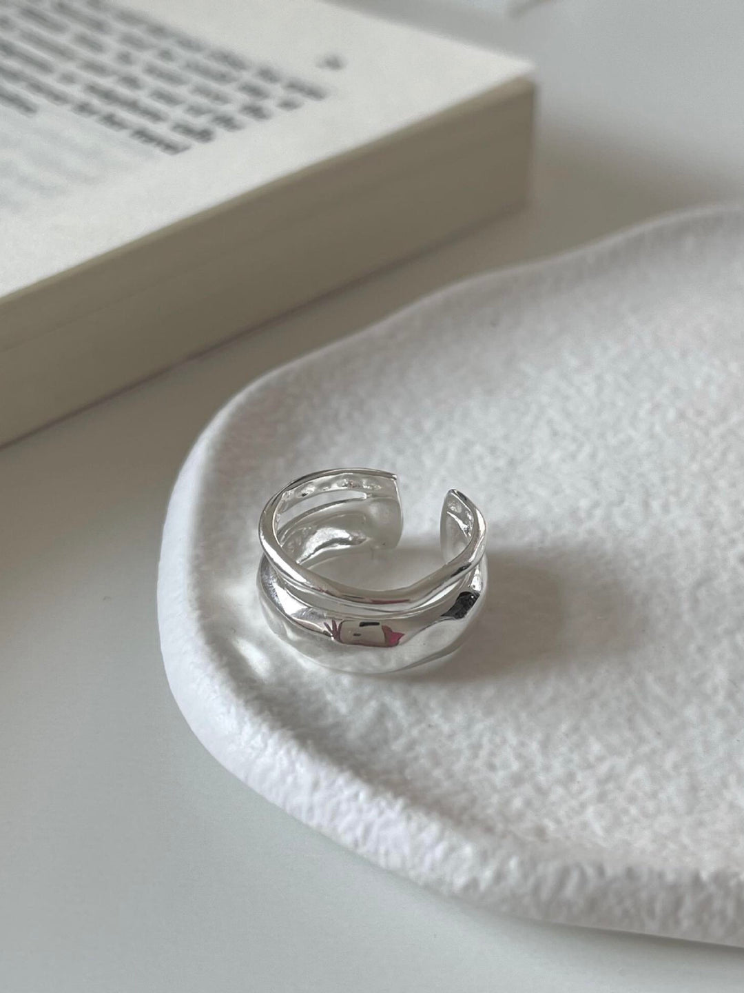 s925 sterling silver - double layer ring