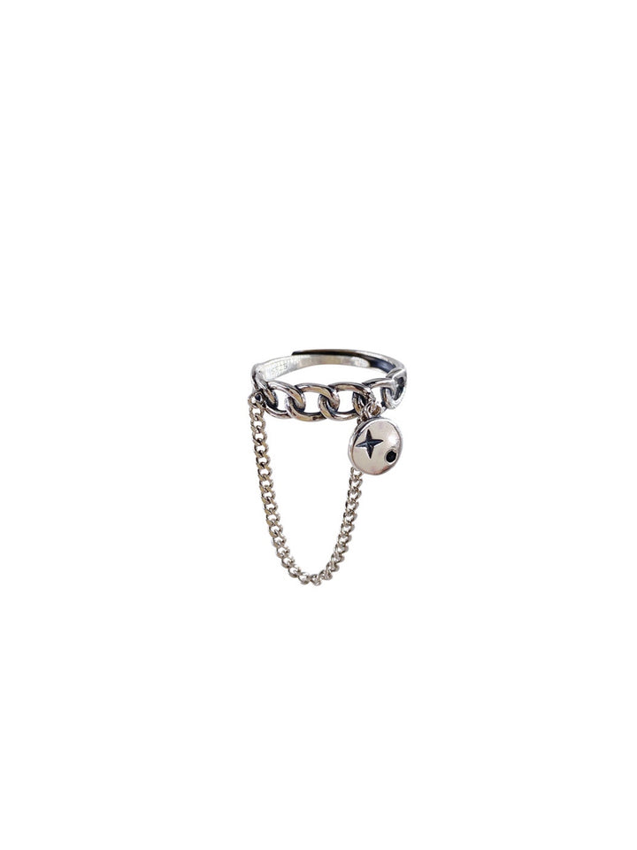 s925 sterling silver - long chain ring