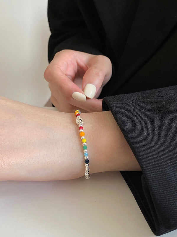 s925 sterling silver - rainbow bracelet