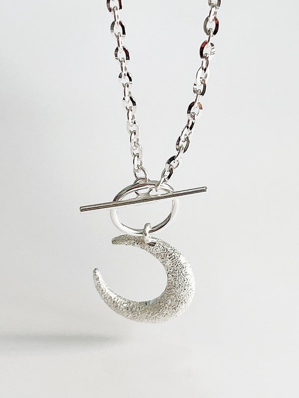 s925 sterling silver - silver moon necklace