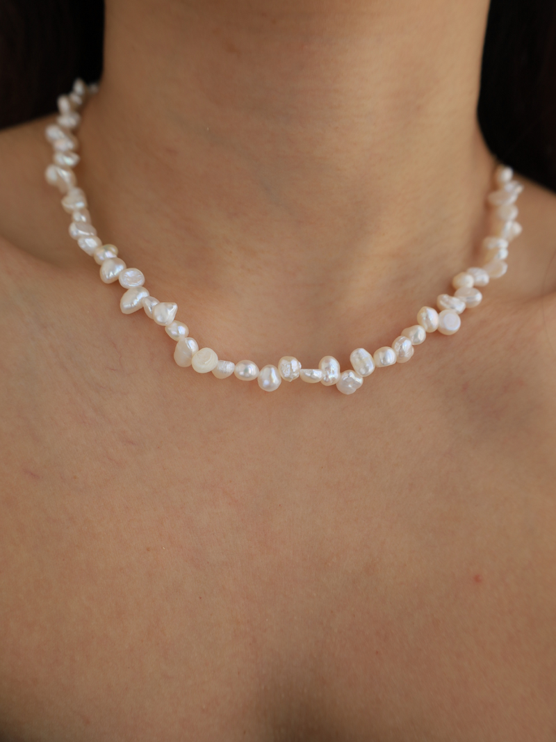 freshwater pearls - irregular baroque pearls necklace