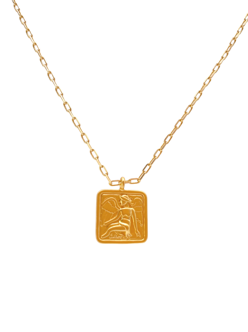 18k gold plated - Angel matte necklace