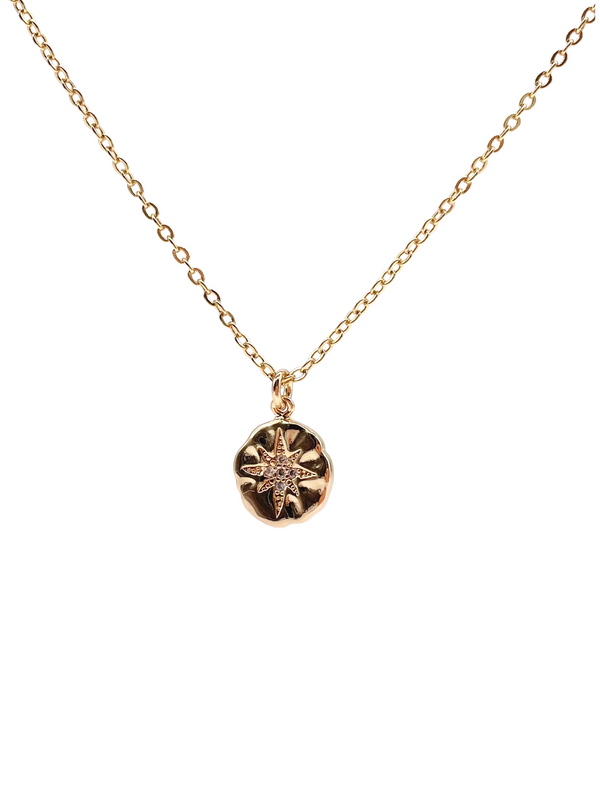 18k gold plated - Zirconia star necklace Elise